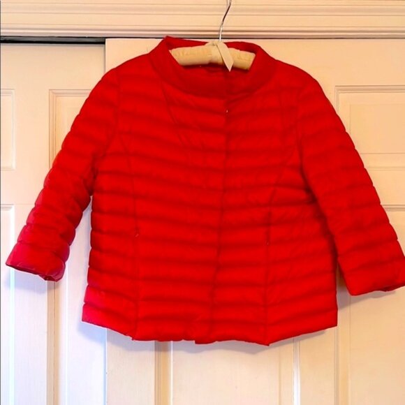 J. McLaughlin puffer down jacket with three-quarter length sleeves - Picture 1 of 10